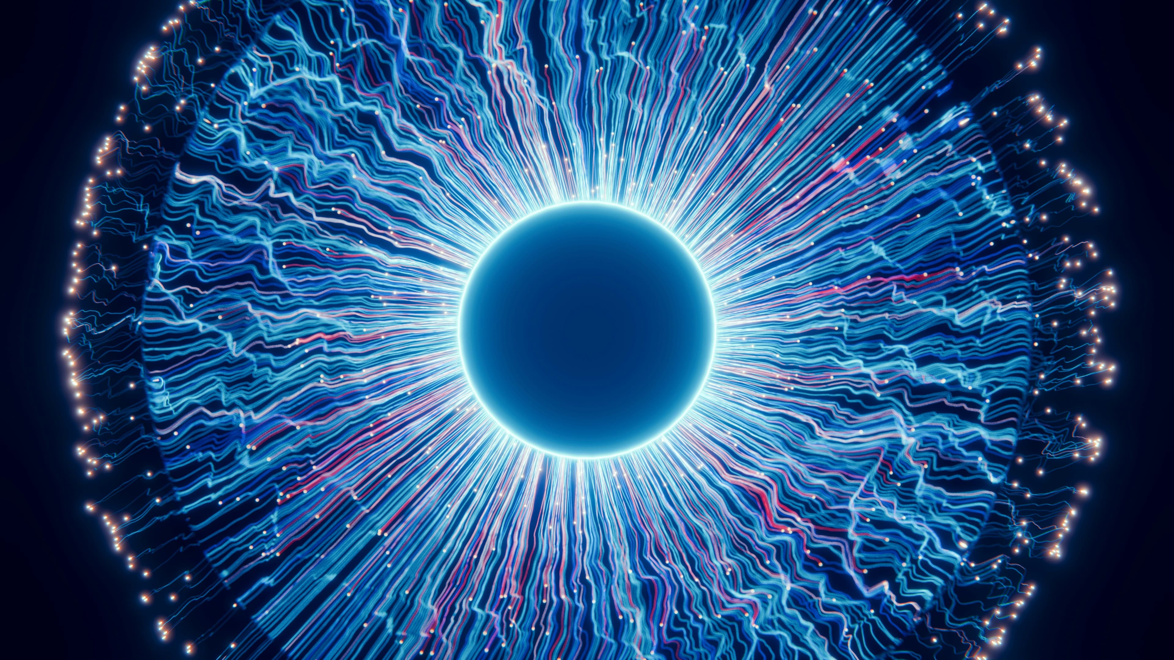 Abstract technology and artificial intelligence illustration